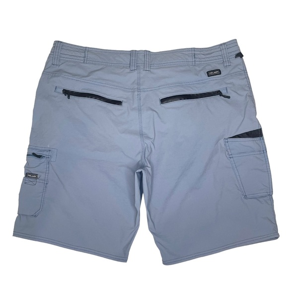 Pelagic® 𓆝 Traverse 21” Outseam Water Repellant Fishing Shorts 𓆝 Slate Blue 38 - Picture 8 of 16
